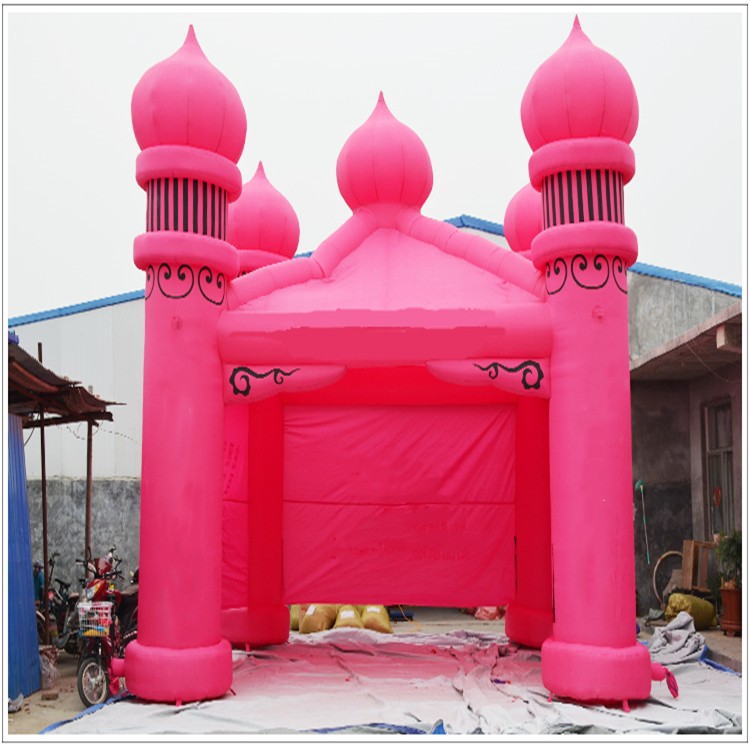 康保粉色帐篷